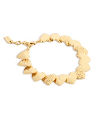 Signature Quilted Heart Link Bracelet