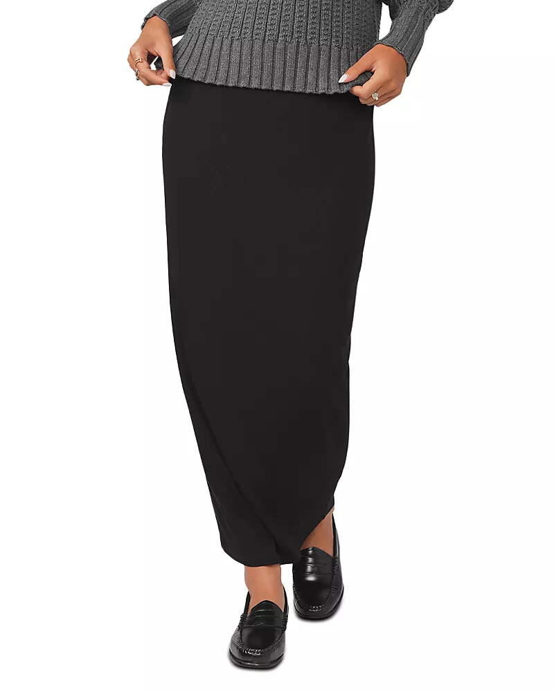 Point Carpool Knit Maxi Skirt