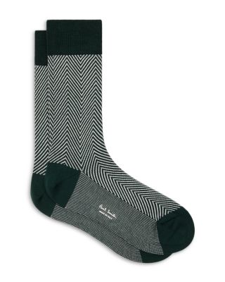 Herringbone Cotton Blend Socks