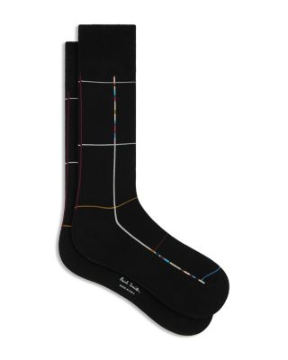 Signature Check Cotton Blend Socks