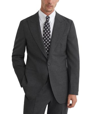 Bold Wool Single Button Peak Lapel Blazer