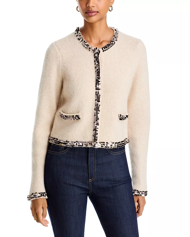 Cinq a Sept Benoite Embellished Cardigan
