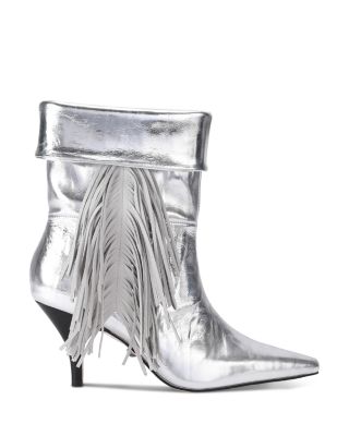 Women's Piccadilly Slouch Fringed Leather Boots
