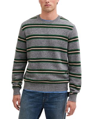 Frances Stripe Wool & Cotton Crewneck Sweater