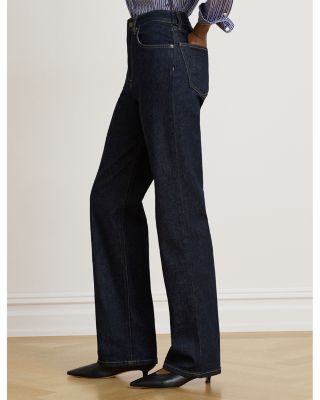 High Rise Straight Jeans in Rinse Wash - thumbnail 4