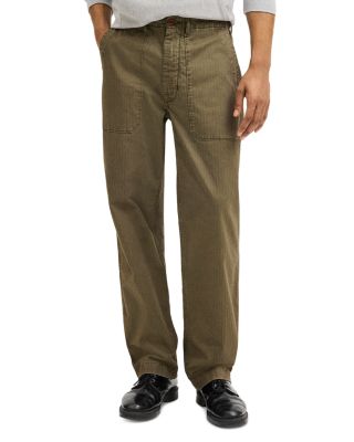 Herringbone Fatigue Cotton Relaxed Fit Pants