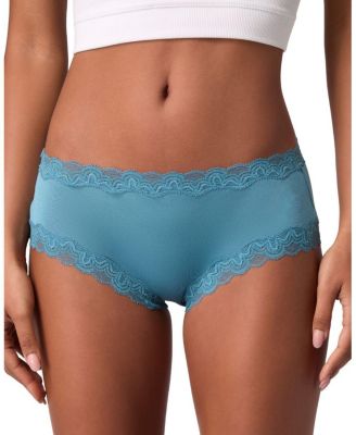  Women's Soft Silk Lace Trim Briefs