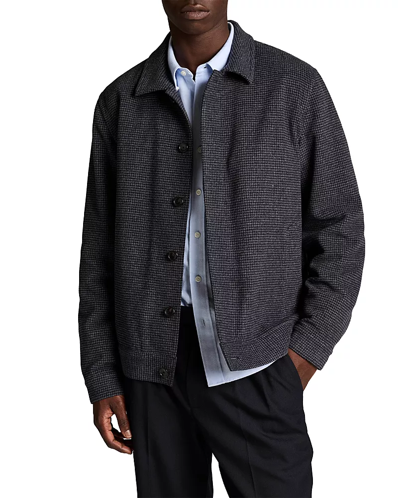 Vince Coastal Combo Brushed Bomber Jacket