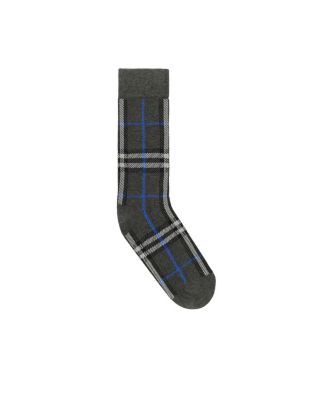  Check Cotton Cashmere Blend Socks