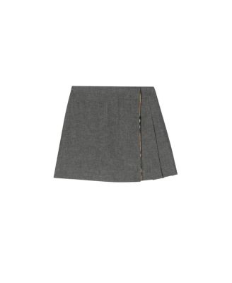 Girls' Check Trim Cotton Skirt - Little Kid, Big Kid