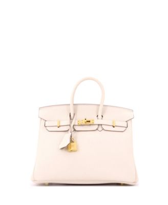 Birkin 25 Handbag Light Togo with Gold Hardware