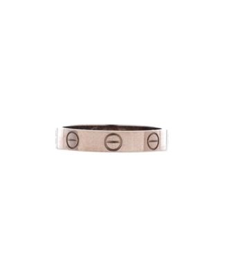 Love Wedding Band Ring 18K White Gold