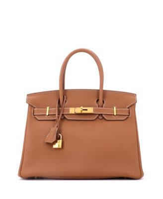 Birkin 30 Handbag Brown Togo with Gold Hardware