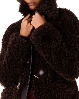 Faux Fur Mid Length Coat - thumbnail 7