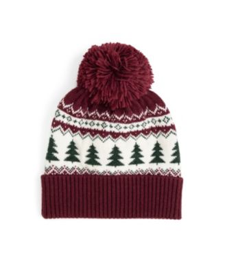  Boys' Christmas Tree Fair Isle Beanie - Little Kid, Big Kid