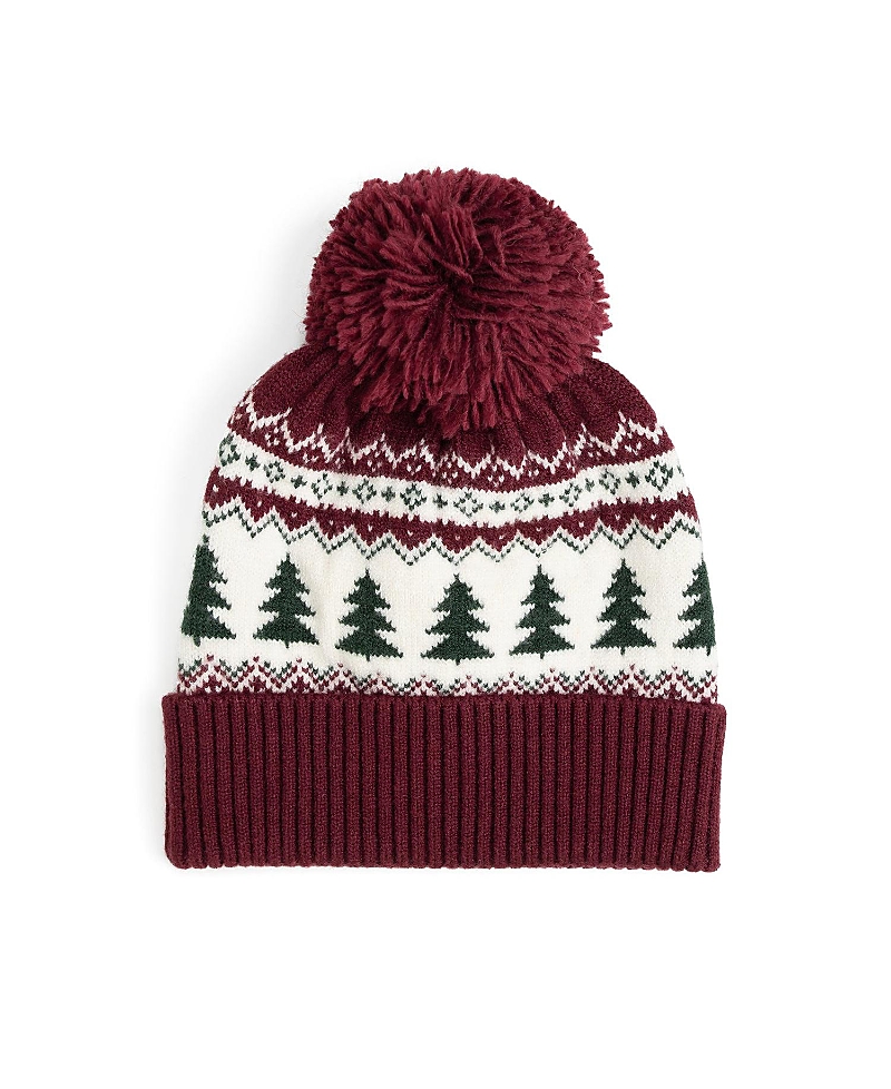 Sweet Wink Boys' Christmas Tree Fair Isle Beanie - Little Kid, Big Kid