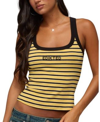 Energy Striped Ribbed Tank Top