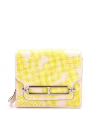 Roulis Mini Printed Leather Shoulder Bag