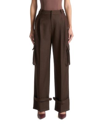 Danielle Tailored Pleated Cargo Trousers
