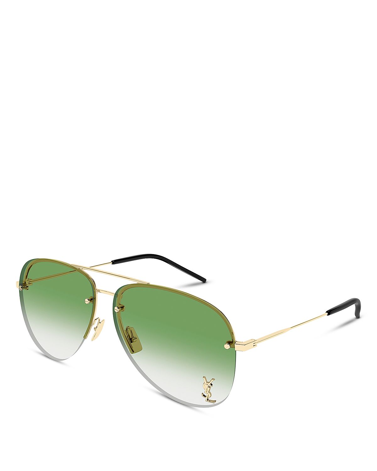 Saint Laurent Classic 11 M Pilot Sunglasses, 59mm
