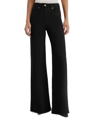 Jas High Rise Wide Leg Jeans in Black