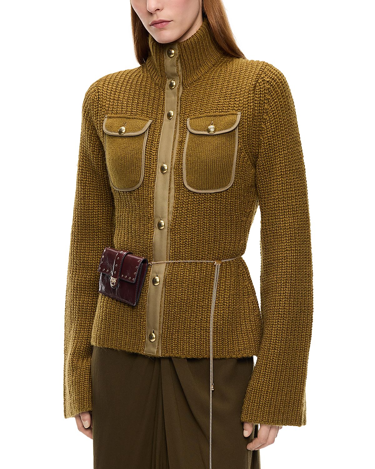 Pinko Pispiglio Ribbed Cardigan