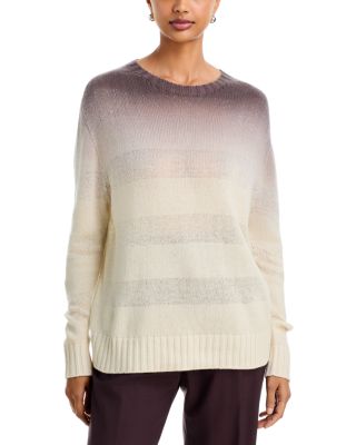 Fabiana Filippi Gradient Striped Oversized Crewneck Sweater