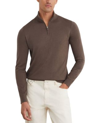 Blackhall Merino Funnel Neck Half Zip Pullover