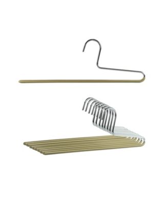 Single Rod Pant Hanger with Grip Coating, Model KH/1 , Set of 10