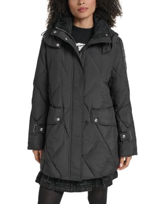 Quilted Hooded Puffer Coat