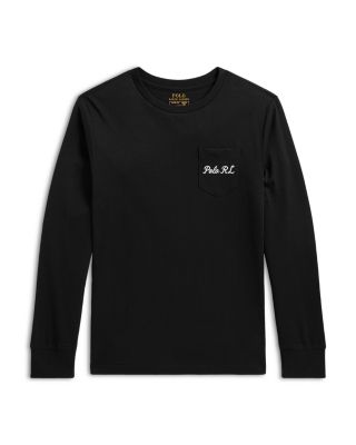Boys' Polo Bear Cotton Long Sleeved Tee - Little Kid, Big Kid