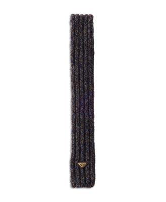 Prada Wool and Mouline Cashmere Scarf