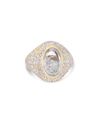 Moritz Glik 18K Yellow Gold Diamond Kaleidoscope Shaker Pave Statement Ring, 1.65 tcw