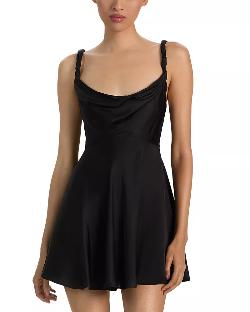 Alice and Olivia Monique Twist Strap Mini Dress