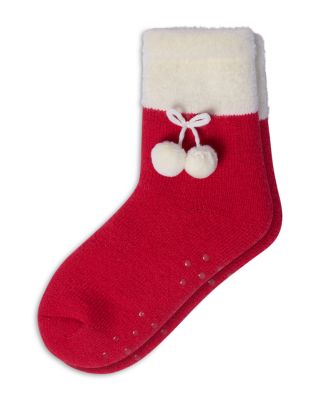 Pompom Slipper Socks