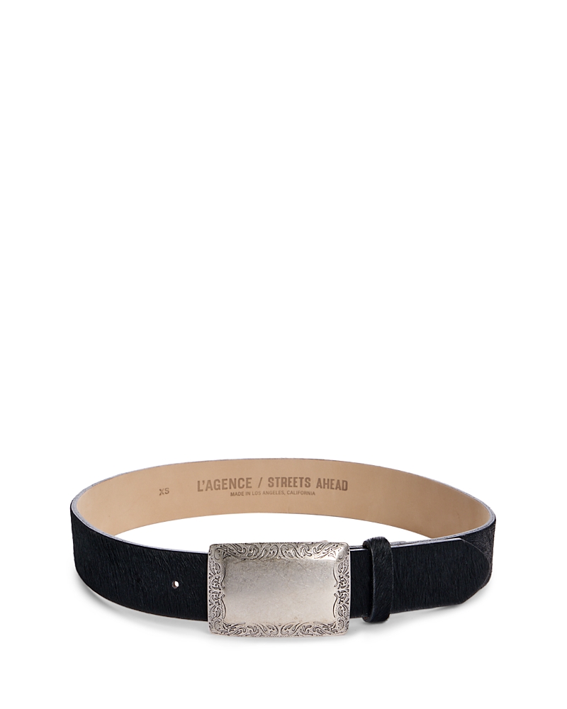 L'Agence Women's Solera Calf Hair Belt