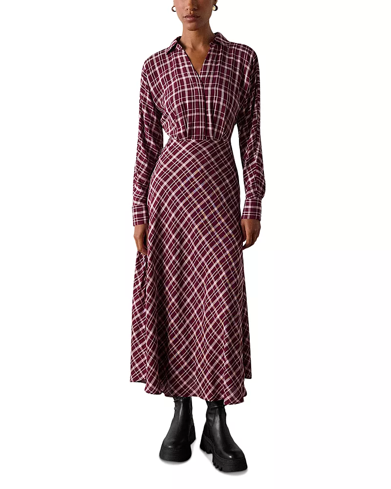 Whistles Collared Midi Dress