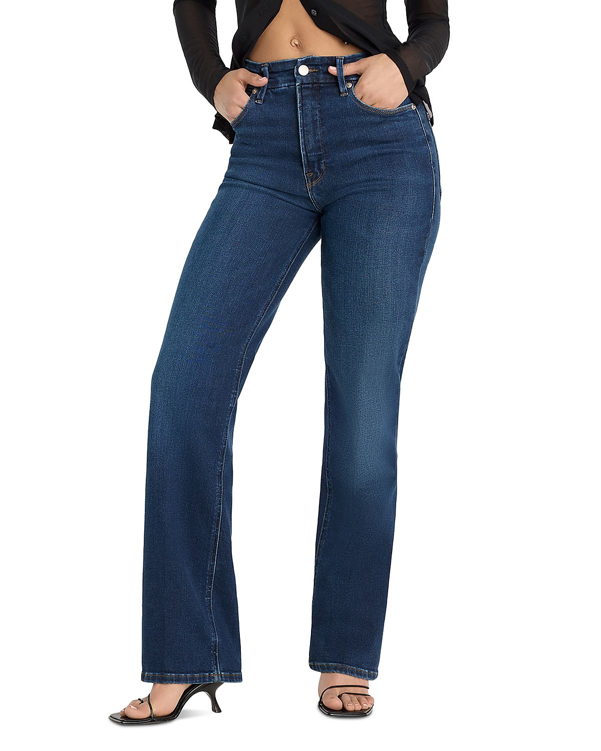 Good American Petites Good Straight Jeans