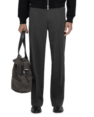 Moor Straight Fit Charcoal Trousers
