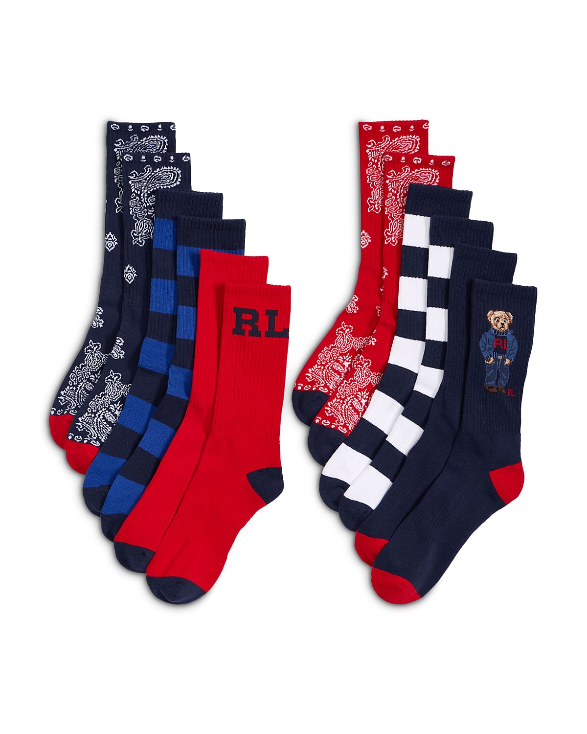 Polo Ralph Lauren Denim Bear Crew Socks