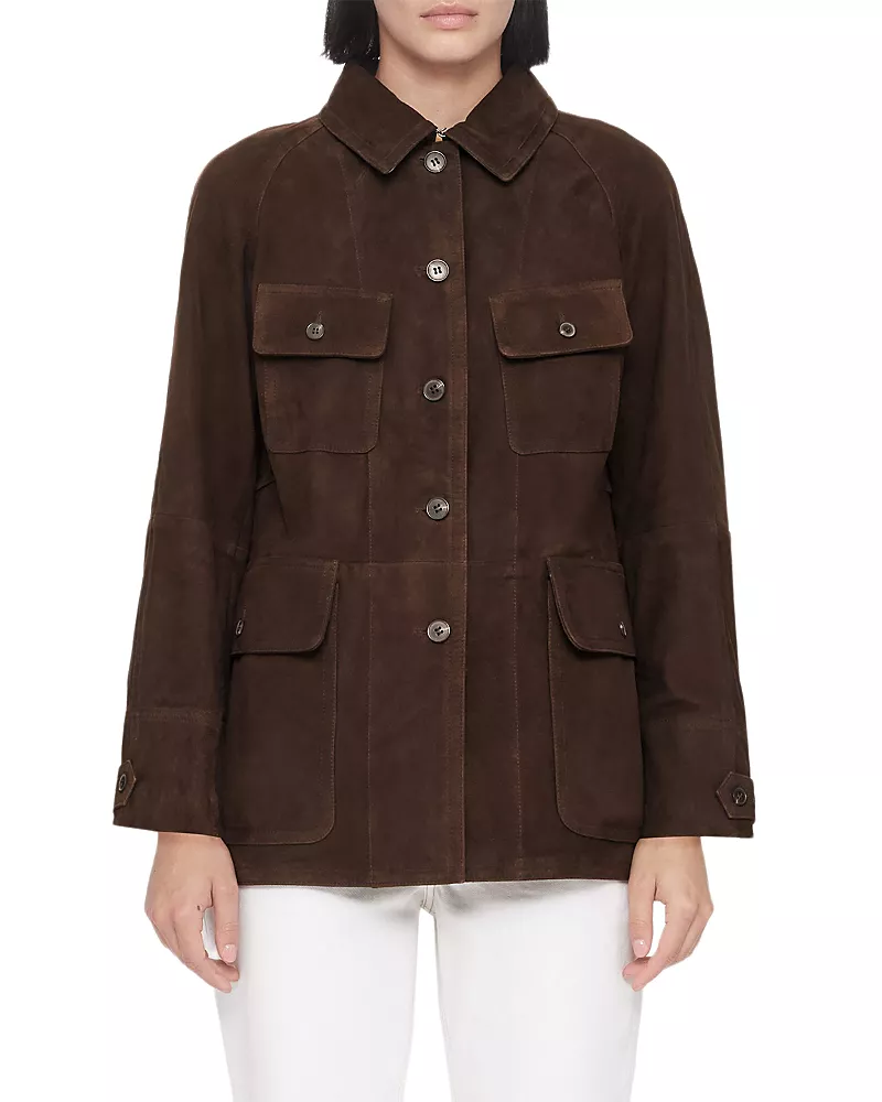 Allsaints Roiya Suede Field Jacket