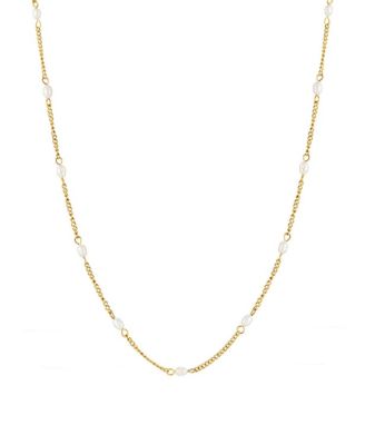  Dainty Gold Pearl Choker