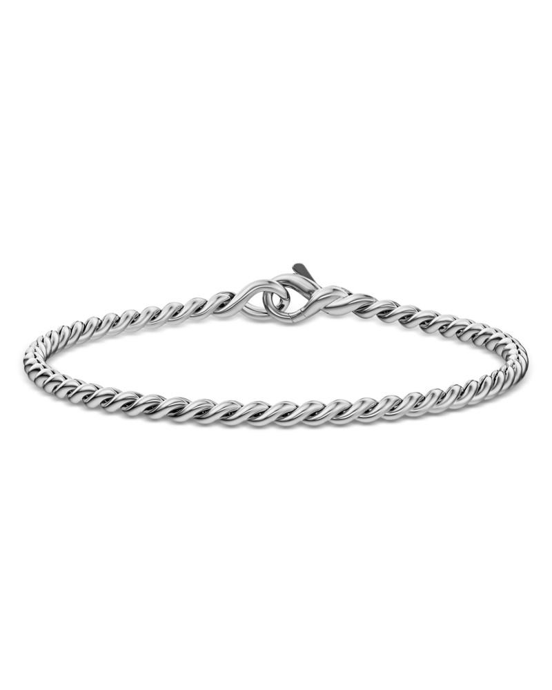 NEW! David Yurman Sculpted Cable Chain Bracelet in Sterling Silver 2.7mm by Bloomingdale's