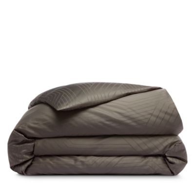 Ennio Beige Long Staple Cotton Duvet Cover, Queen