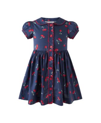  Girls' Cherry Button-Front Dress - Little Kid, Big Kid