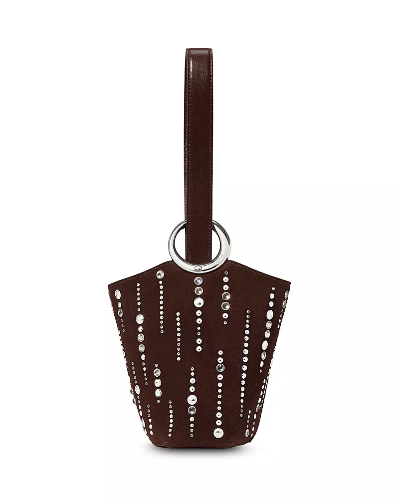 kate spade new york Halo Embellished Suede Mini Bucket Bag