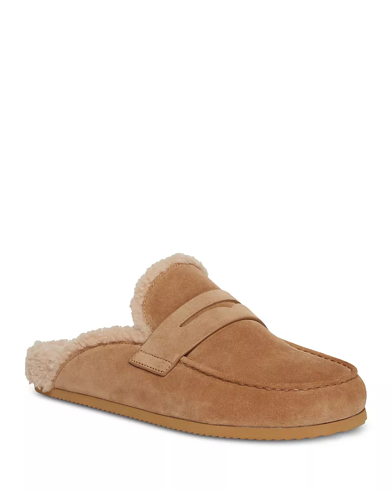 Paige Women's Wynn Suede Shearling Lined Mules