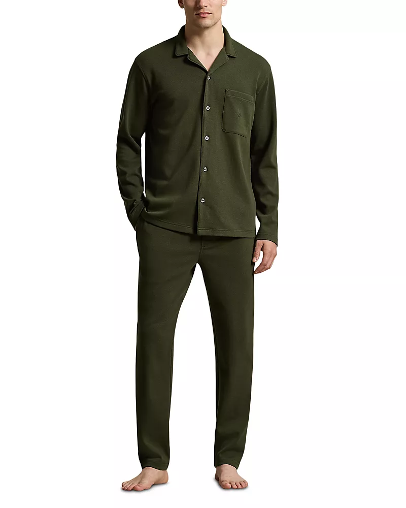 Polo Ralph Lauren Herringbone Knit Pajama Shirt