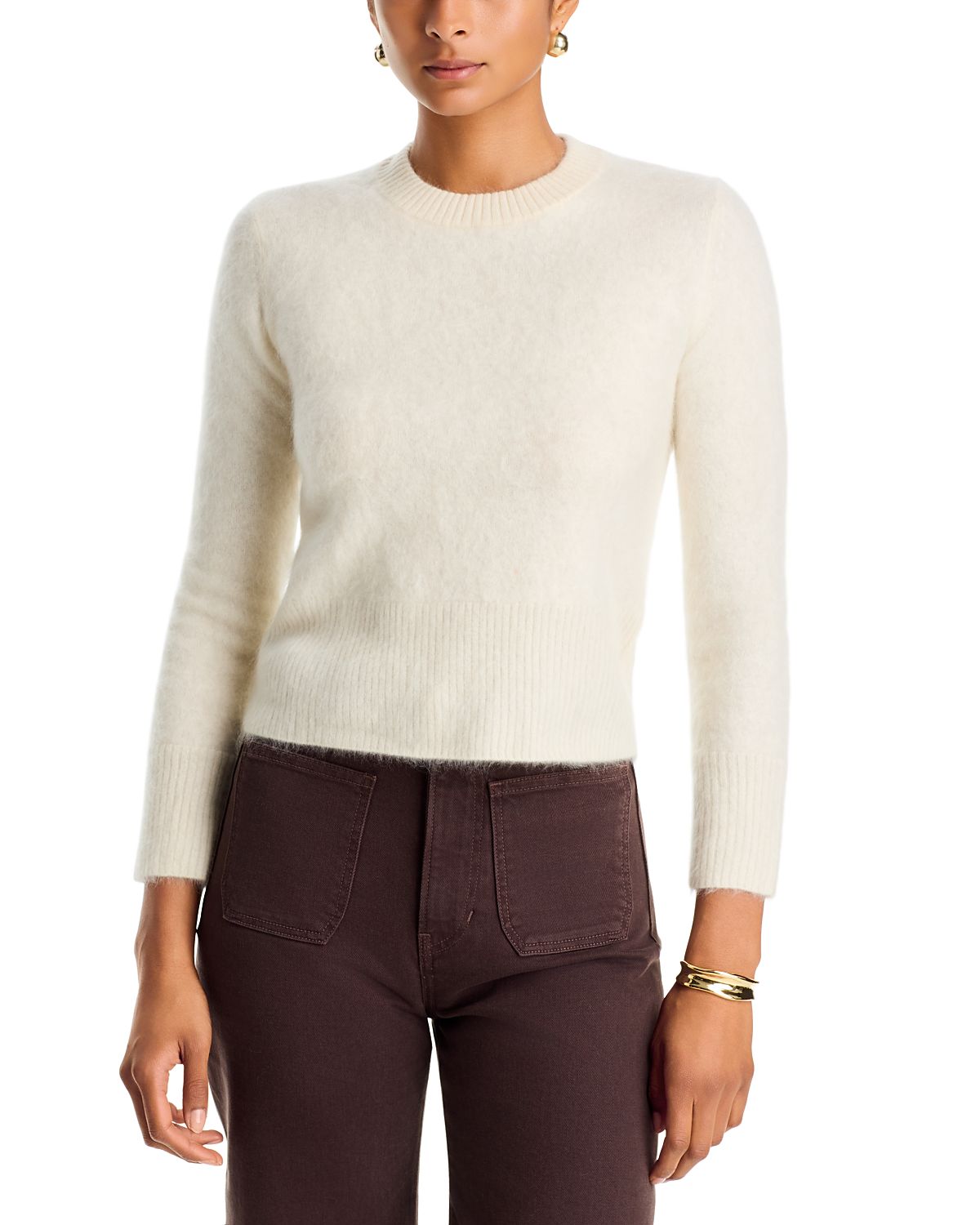 Veronica Beard Frankie Brushed Cashmere Sweater