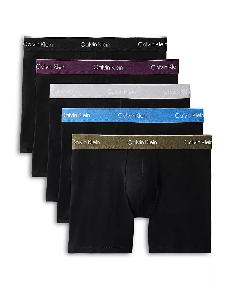 Calvin Klein Icon Cotton Stretch Boxer Briefs, Pack of 5